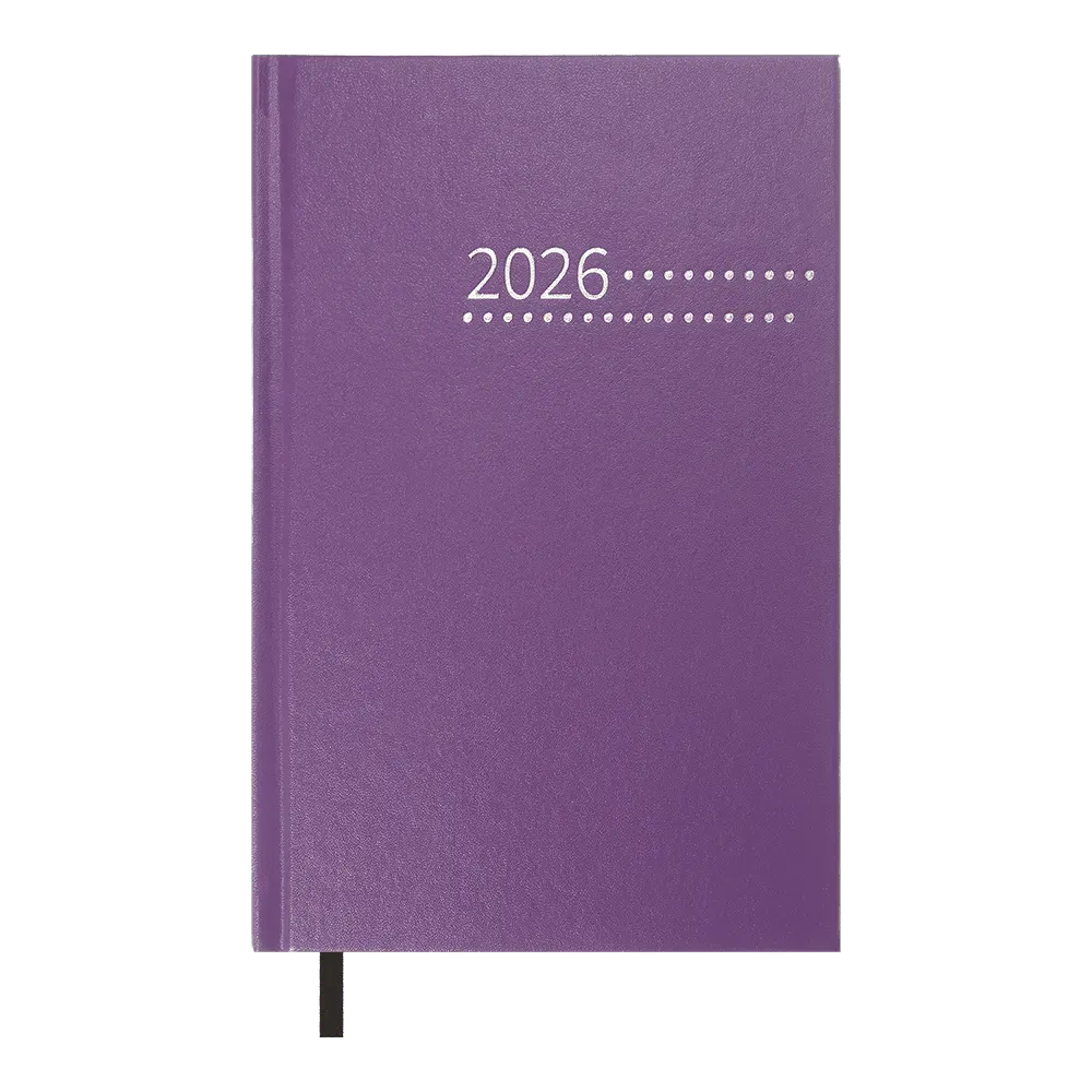 Щоденник датований Buromax Zest A5 з бумвінілу 320 сторінок фіолетовий BM.21167-07