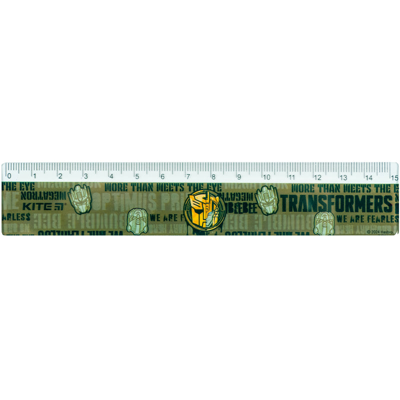 Лінійка пластикова Kite Transformers TF24-090, 15см