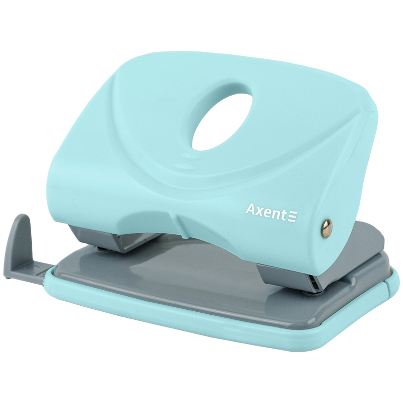 Діркопробивач для паперу Axent Welle-2 пластиковий, 20 аркушів, Pastelini, неом'ятний 3820-09-A