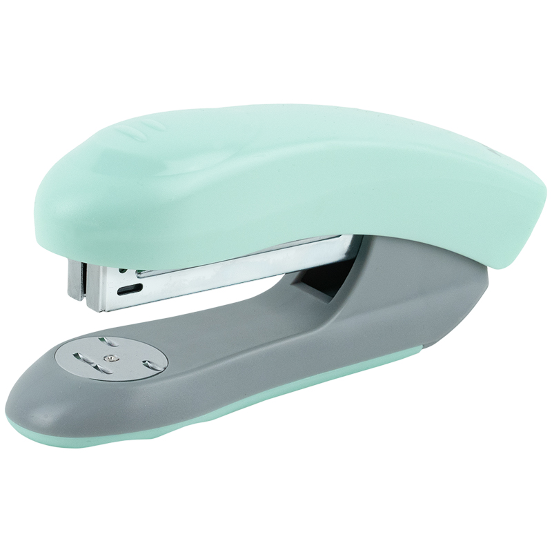 Степлер Axent 4820-18-A Welle-2 пласт., №24/6, 20 арк., Pastelini, м'ятний