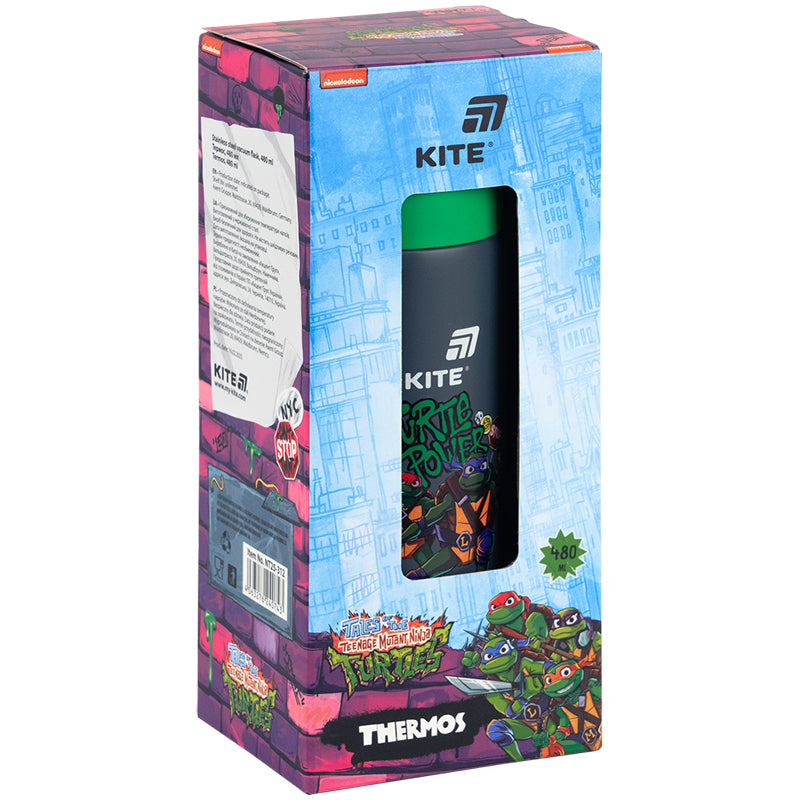 Термос Kite Ninja Turtles NT25-312, 480 мл, сірий. Фото 5