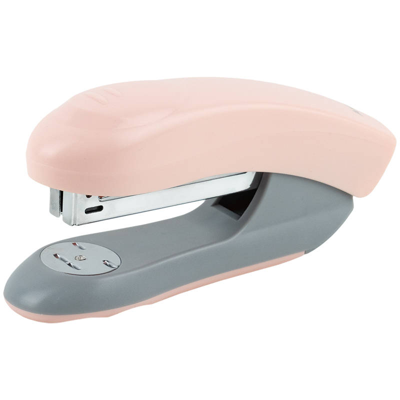 Степлер Axent 4820-10-A Welle-2 пласт., №24/6, 20 арк., Pastelini, рожевий