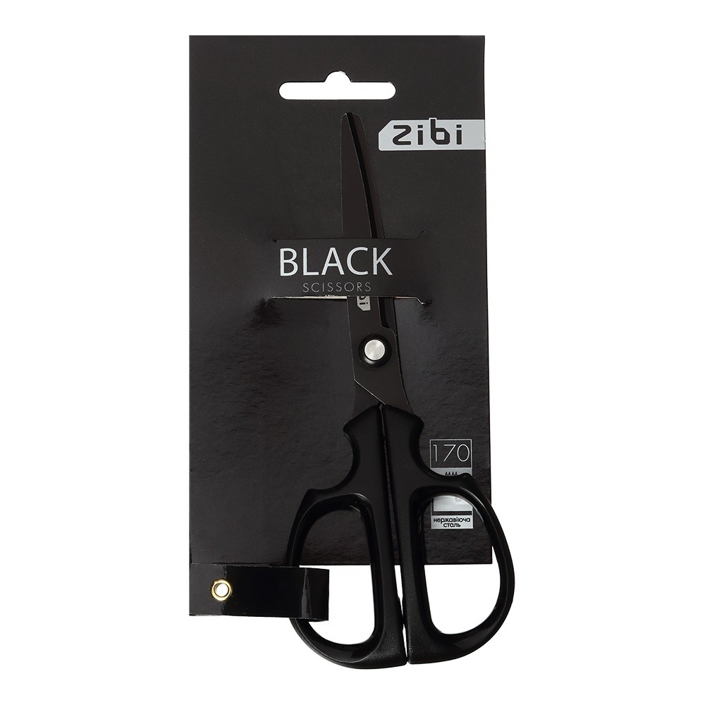 Ножиці дитячі ZiBi Black 170 мм ZB.5024