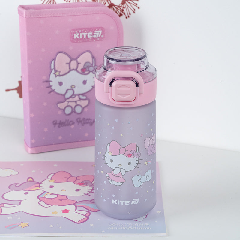 Пляшечка для води Kite Hello Kitty HK25-1213, 560 мл, сіра. Фото 7