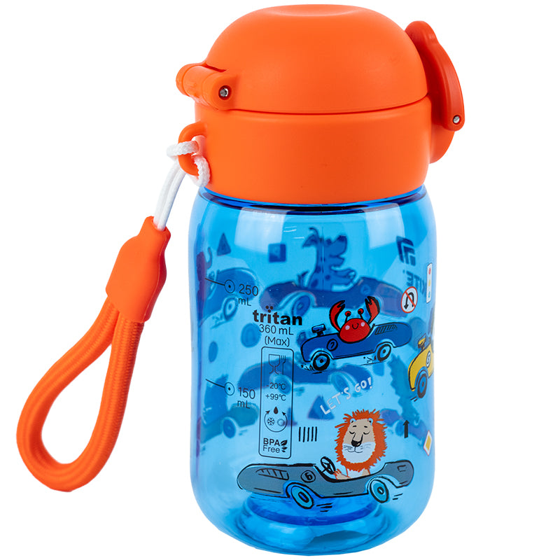 Пляшечка для води Kite K25-1235-2, Cars, 360 мл, синя. Фото 4