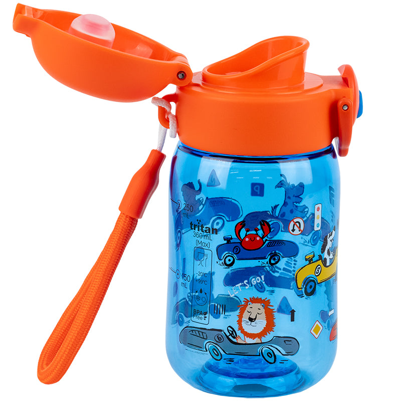 Пляшечка для води Kite K25-1235-2, Cars, 360 мл, синя. Фото 3