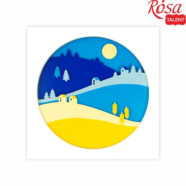 3D картина Rosa Talent Мальовнича Україна 30 х 30 см N0003507. Фото 2