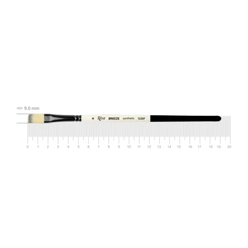 Пензель ROSA BREEZE 1226F синтетика плоска №4 1226F04