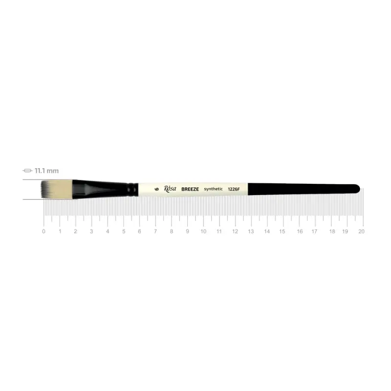 Пензель ROSA BREEZE 1226F синтетика плоска №6 1226F06