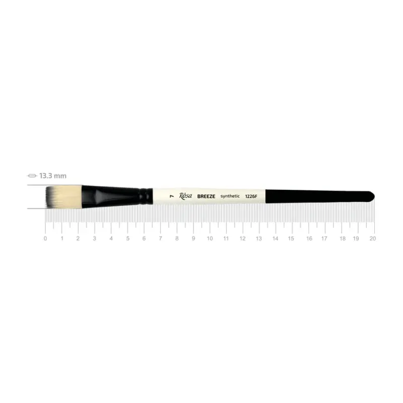 Пензель ROSA BREEZE 1226F синтетика плоска №7 1226F07