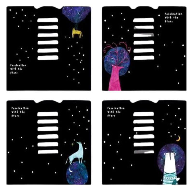 Підставка для книг Josef Otten металева 15х15 см мікс Night 555-37-S