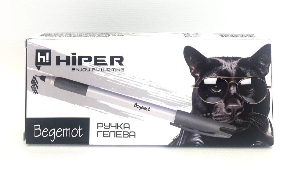 Ручка HIPER гелева BEGEMOT 0,7 мм (чорна) HG-230. Фото 2