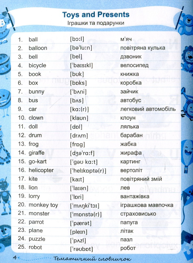 ПіП Мій словник з англійської мови 5-9 клас. Фото 6