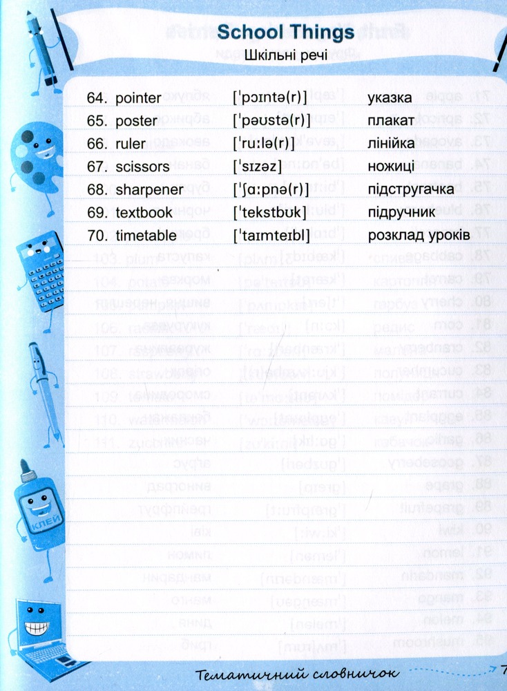 ПіП Мій словник з англійської мови 5-9 клас. Фото 9