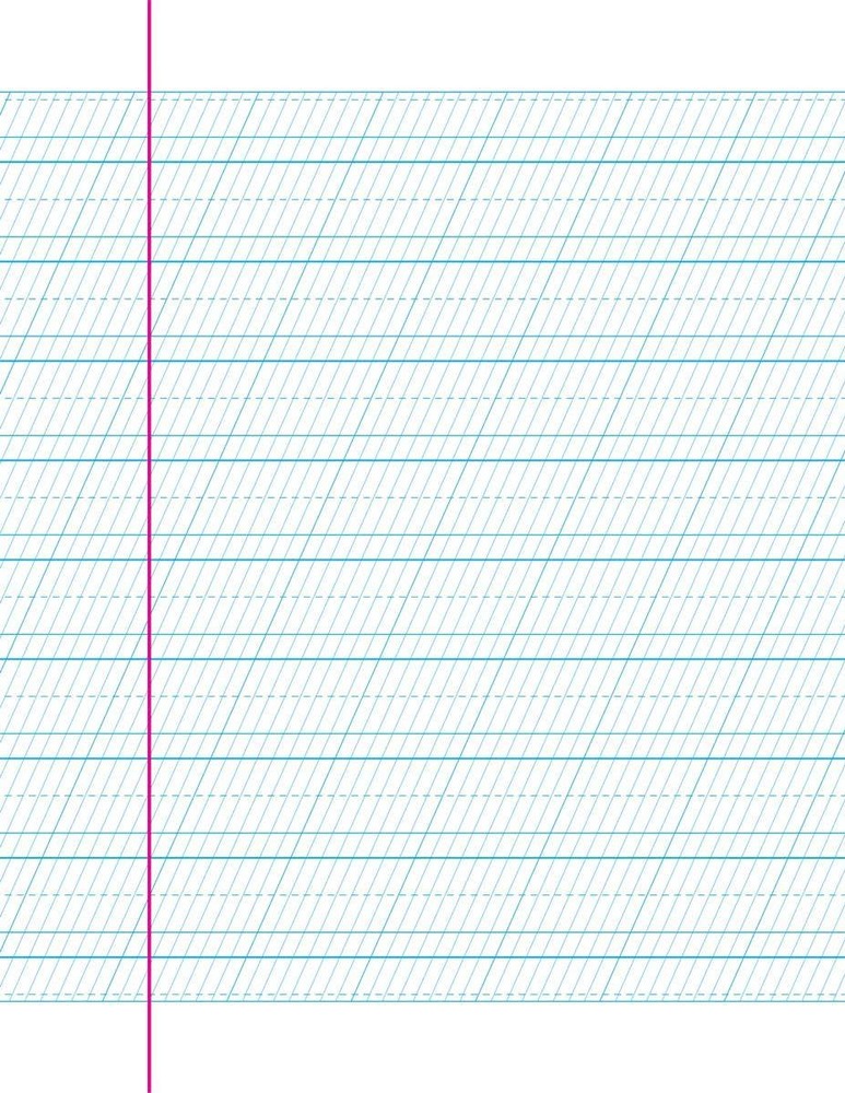 Книга Каліграфічний зошит-шаблон. Збільшений розмір графічної сітки. Фото 4