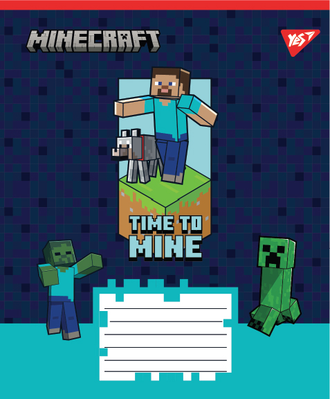 Зошит шкільний Yes Minecraft Walls 12 аркушів клітинка 767563. Фото 4