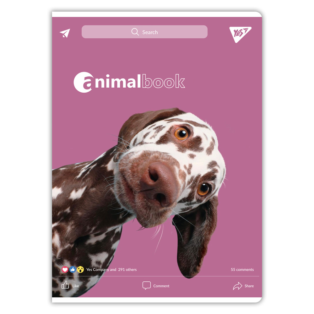 Зошит для записів Yes А4 Animalbook 48 аркушів клітинка 682002. Фото 4