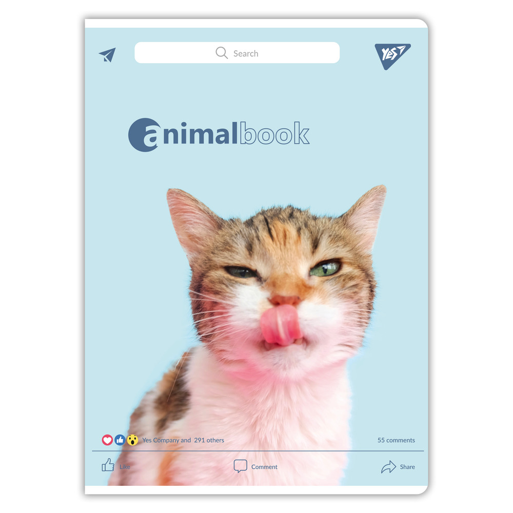 Зошит для записів Yes А4 Animalbook 48 аркушів клітинка 682002. Фото 3