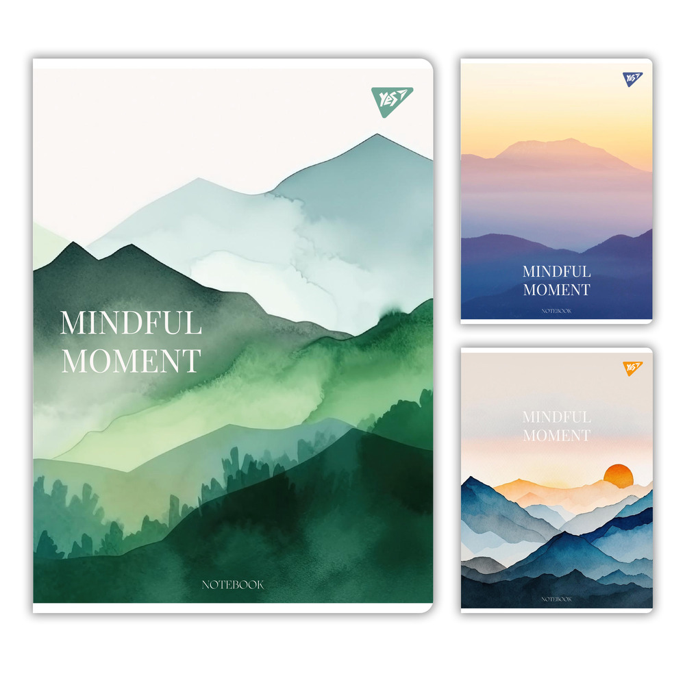 Зошит для записів Yes А4 96 аркушів клітинка Mindful moment 682007