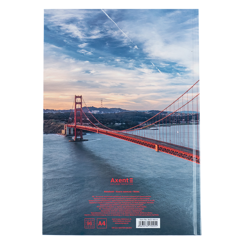 Книга записна Axent Connect А4, 96 аркушів, клітинка 8422-565-A. Фото 4