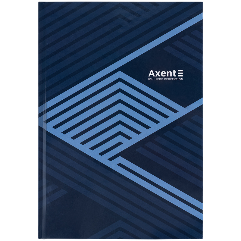 Книга записна Axent Lines А4, 96 аркушів, клітинка, синя 8422-581-A