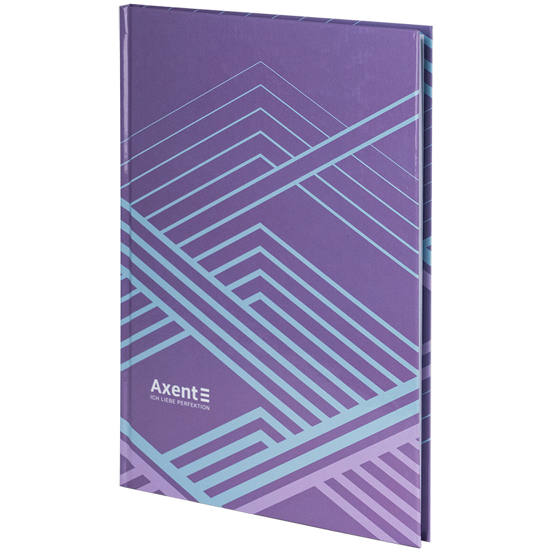 Книга записна Axent Lines А4, 96 аркушів, клітинка, бузкова 8422-583-A. Фото 2