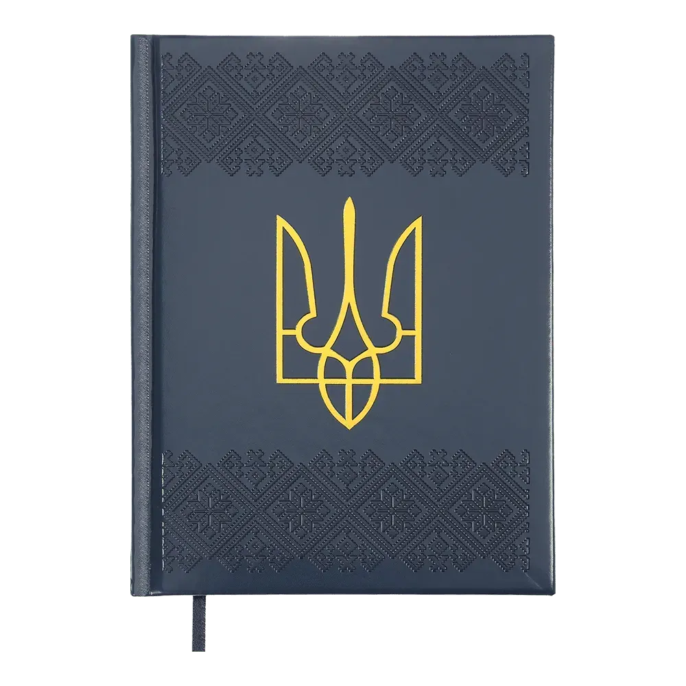Щоденник датований Buromax Heraldy зі штучної шкіри А5 336 сторінок кобальтовий BM.21128-54