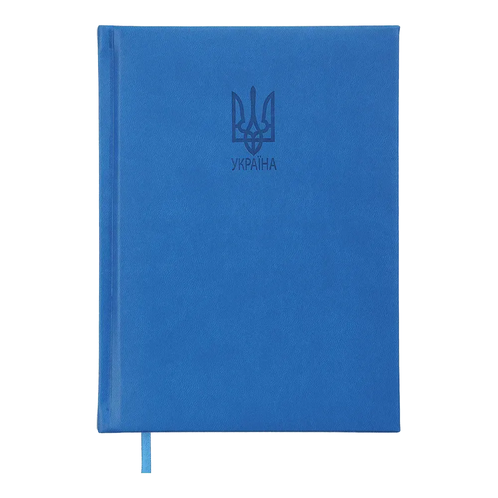 Щоденник датований Buromax Heraldy зі штучної шкіри А5 336 сторінок світло-синій BM.21128-02