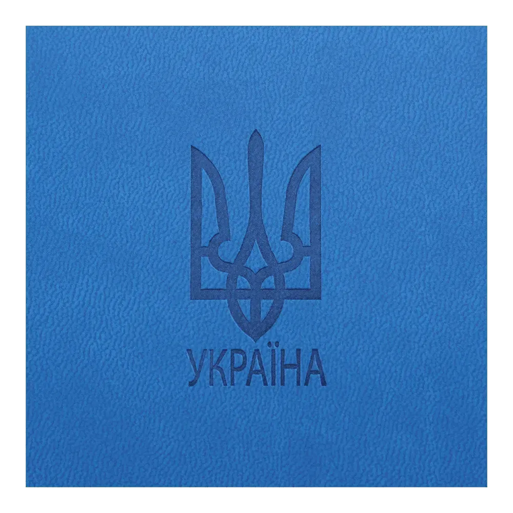 Щоденник датований Buromax Heraldy зі штучної шкіри А5 336 сторінок світло-синій BM.21128-02. Фото 6