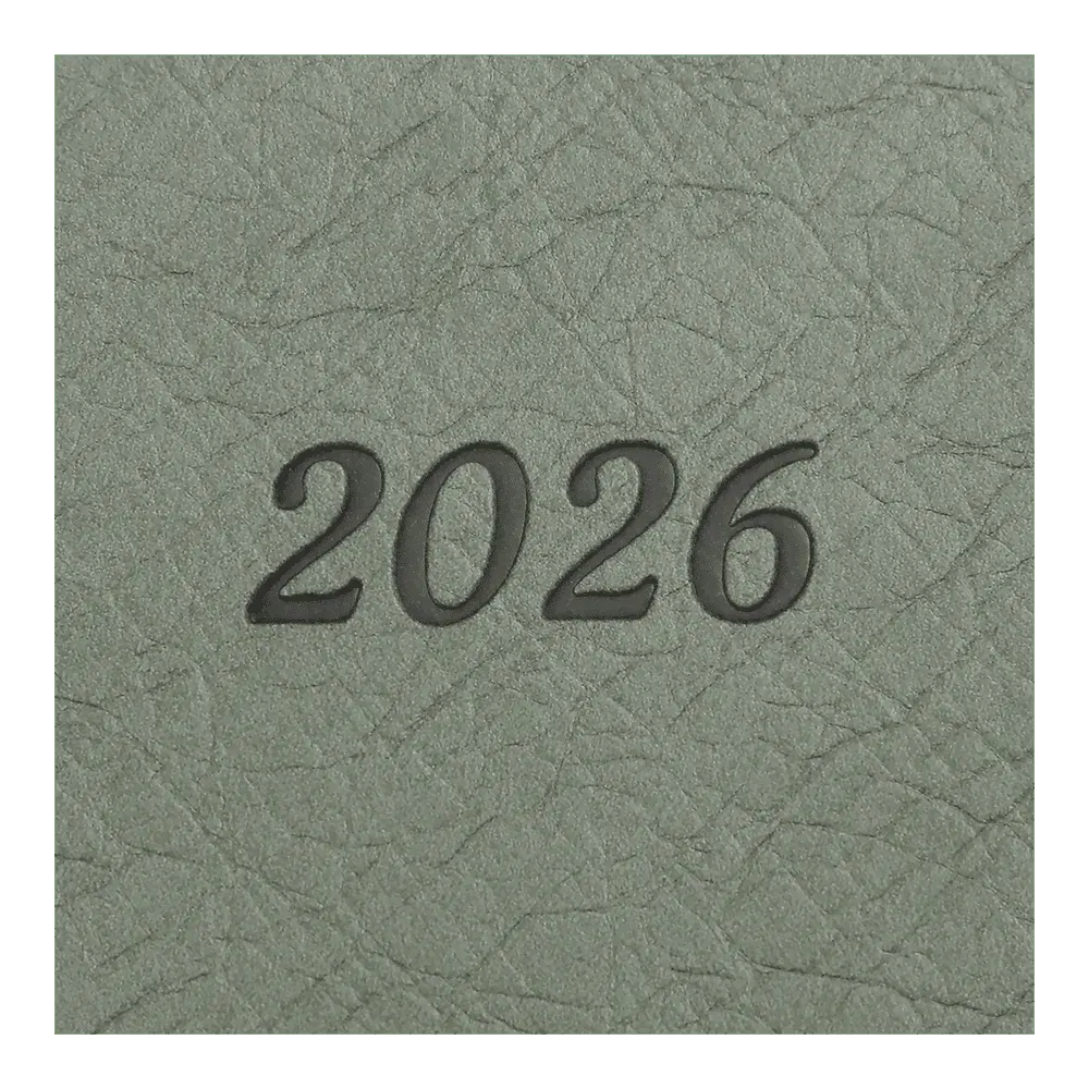 Щоденник датований 2026 Buromax Prestige зі штучної шкіри А5 336 сторінок зелений BM.21147-04. Фото 4