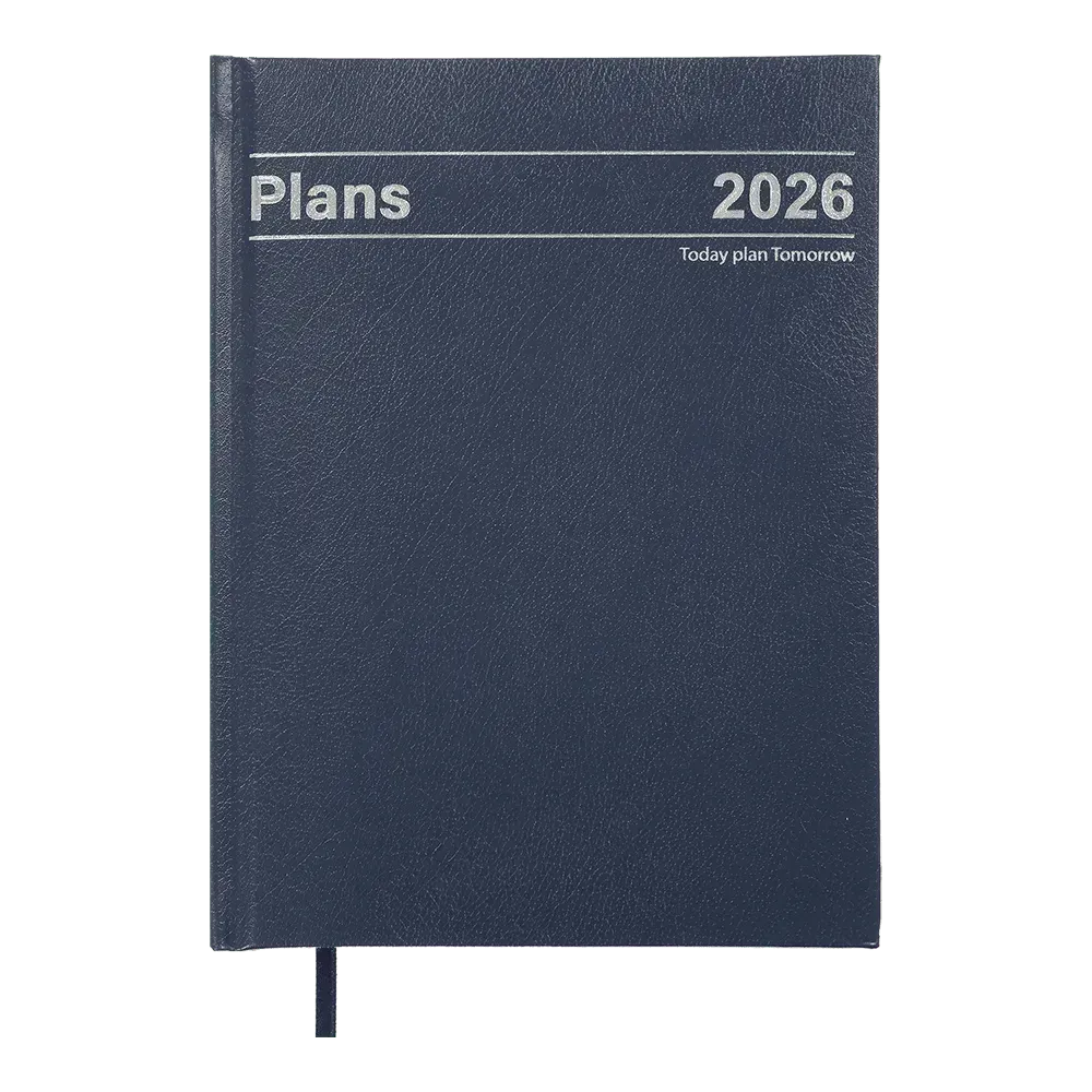 Щоденник датований 2026 Buromax Style з бумвінілу А5 336 сторінок синій BM.21120-02