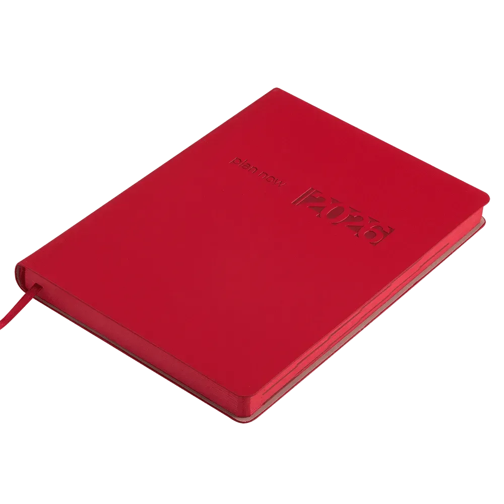 Щоденник датований Buromax Madera зі штучної шкіри А5 336 сторінок червоний BM.21150-05. Фото 2