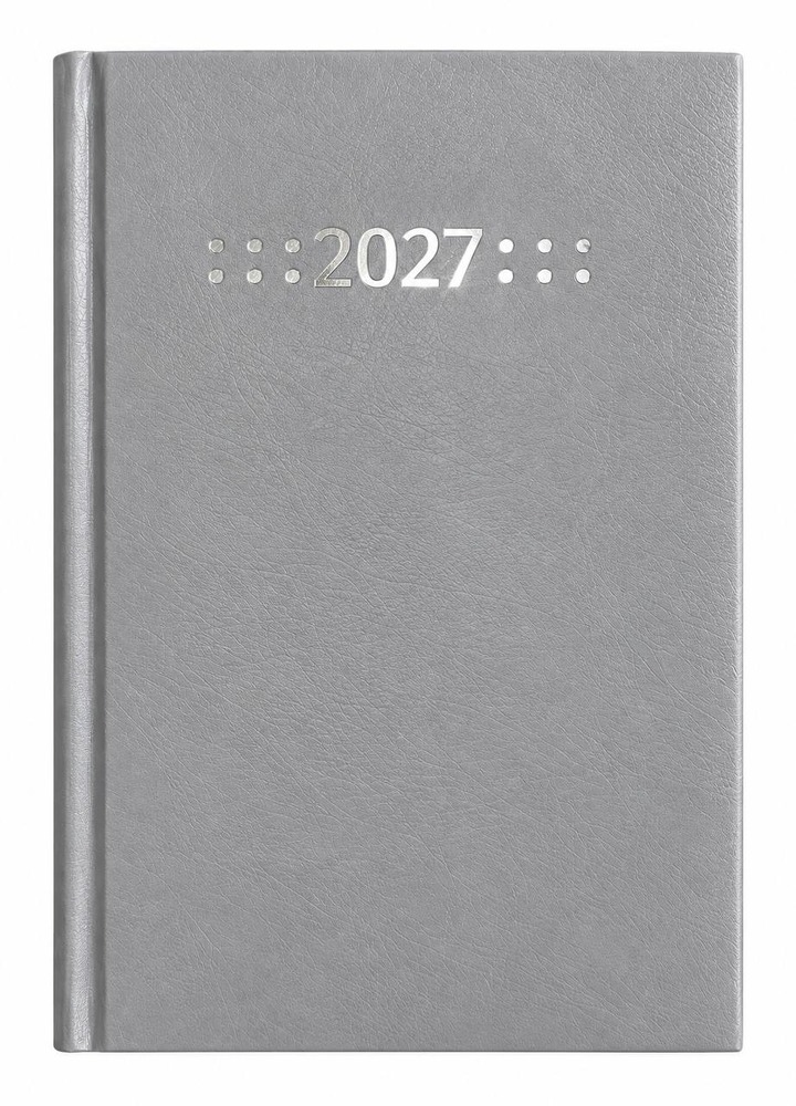 Щоденник датований 2027 Buromax Classic з бумвінілу А5 336 сторінок сірий BM.21121-09