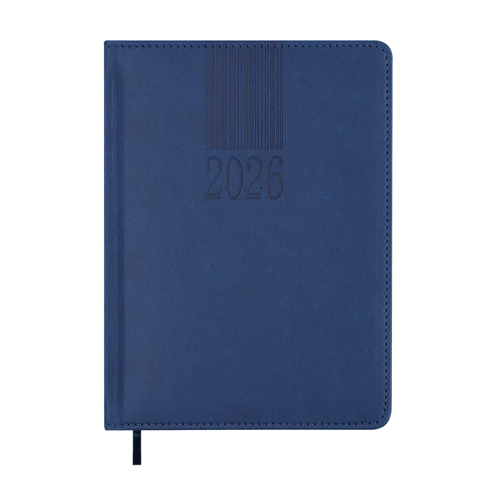 Щоденник датований Buromax Code Line зі штучної шкіри А5 336 сторінок синій BM.2142-02