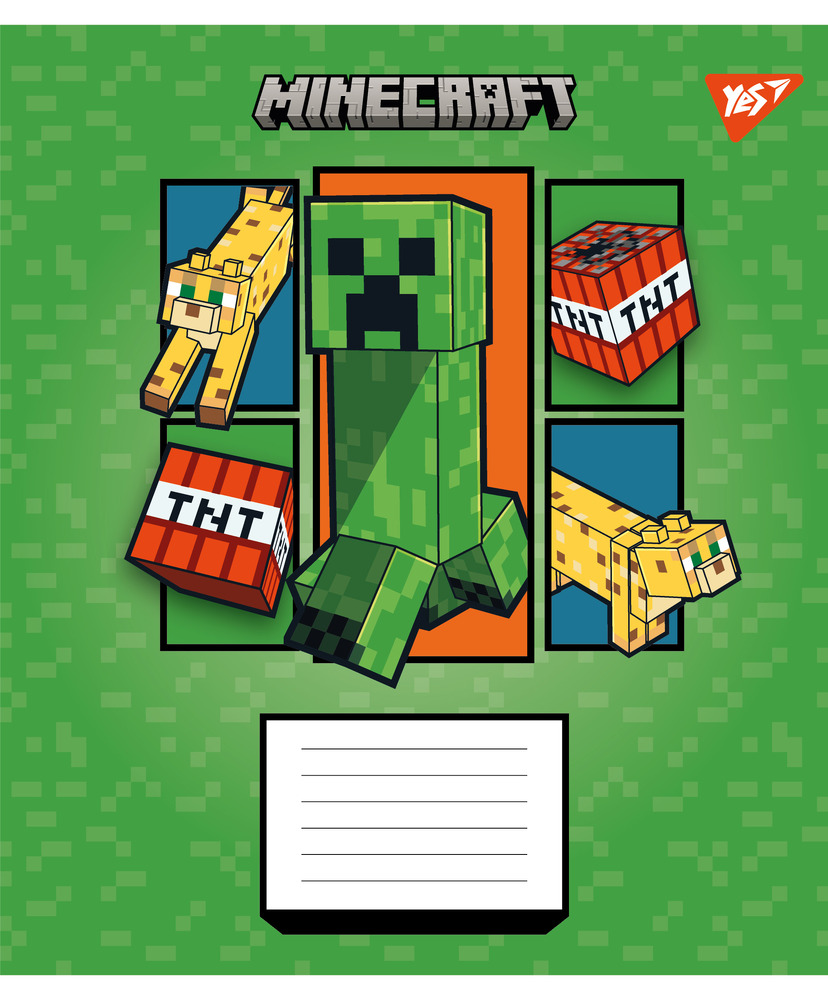 Зошит шкільний Yes Minecraft Arrows 12 аркушів кососа лінія 767572. Фото 3