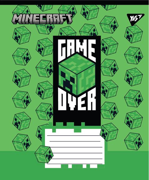 Зошит шкільний Yes Minecraft Walls 12 аркушів лінія 767564. Фото 3