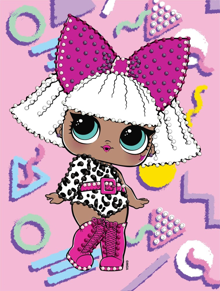 Ideyka Алмазна мозаїка (вибіркова) "L.O.L. Surprise! DIVA" 15x20см