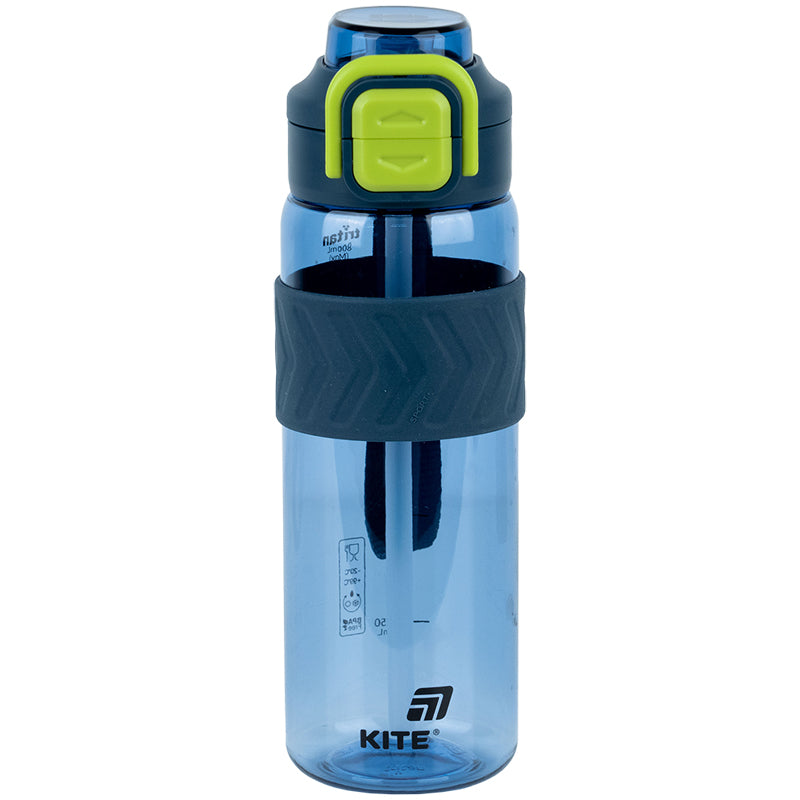 Пляшечка для води Kite K25-1234-2, 800 мл, синьо-зелена