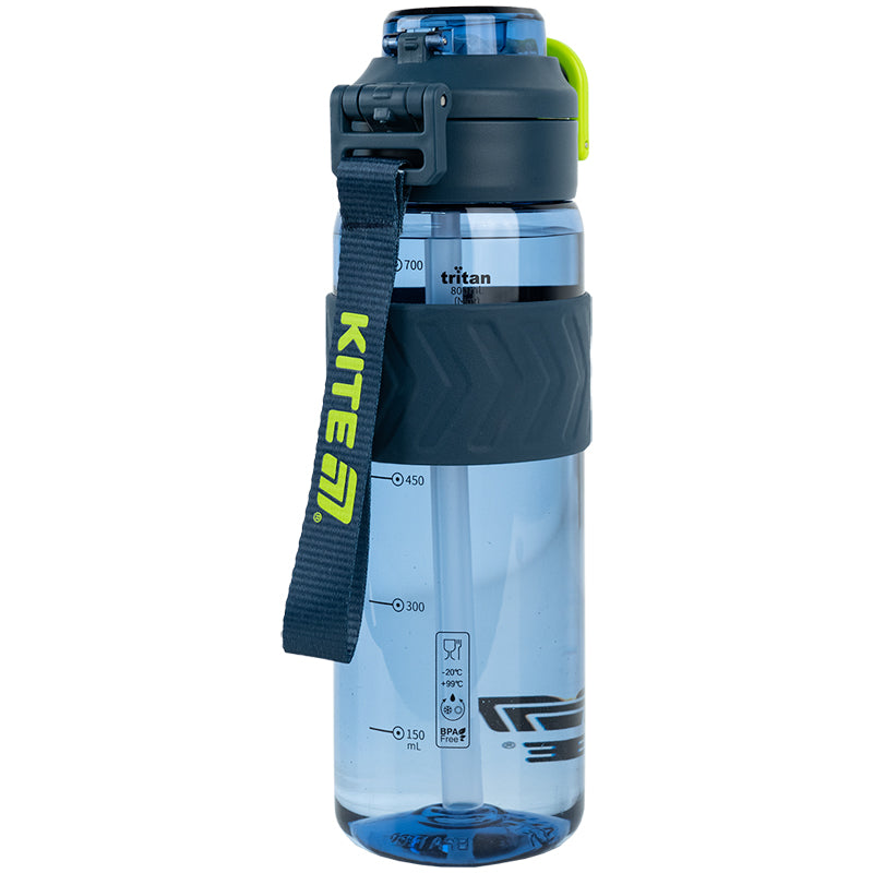 Пляшечка для води Kite K25-1234-2, 800 мл, синьо-зелена. Фото 2