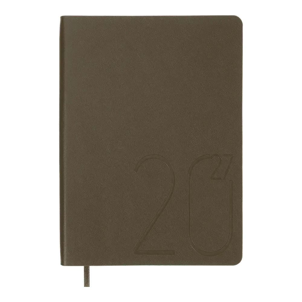 Щоденник датований 2027 Buromax Dark Morandi А5 зі штучної шкіри 336 сторінок зелений BM.21157-04