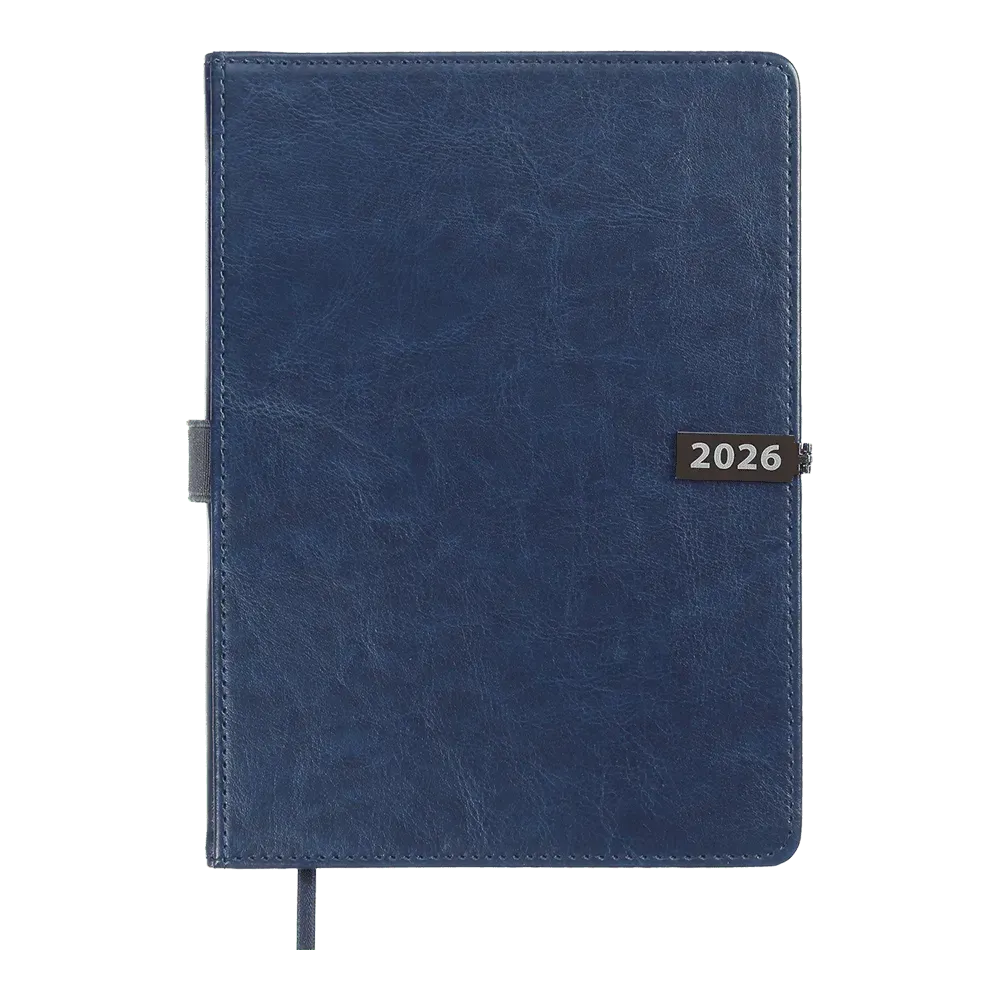 Щоденник датований Buromax Legend зі штучної шкіри А5 336 сторінок синій BM.21149-02