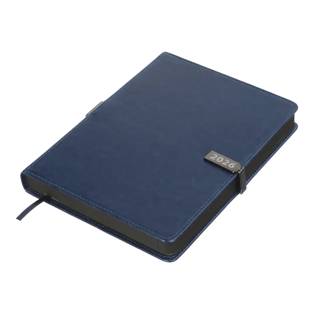 Щоденник датований Buromax Legend зі штучної шкіри А5 336 сторінок синій BM.21149-02. Фото 3