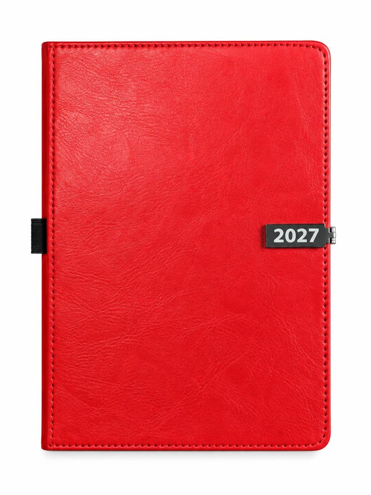 Щоденник датований 2027 Buromax Legend зі штучної шкіри А5 336 сторінок червоний BM.21149-05