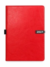 Щоденник датований 2027 Buromax Legend зі штучної шкіри А5 336 сторінок червоний BM.21149-05