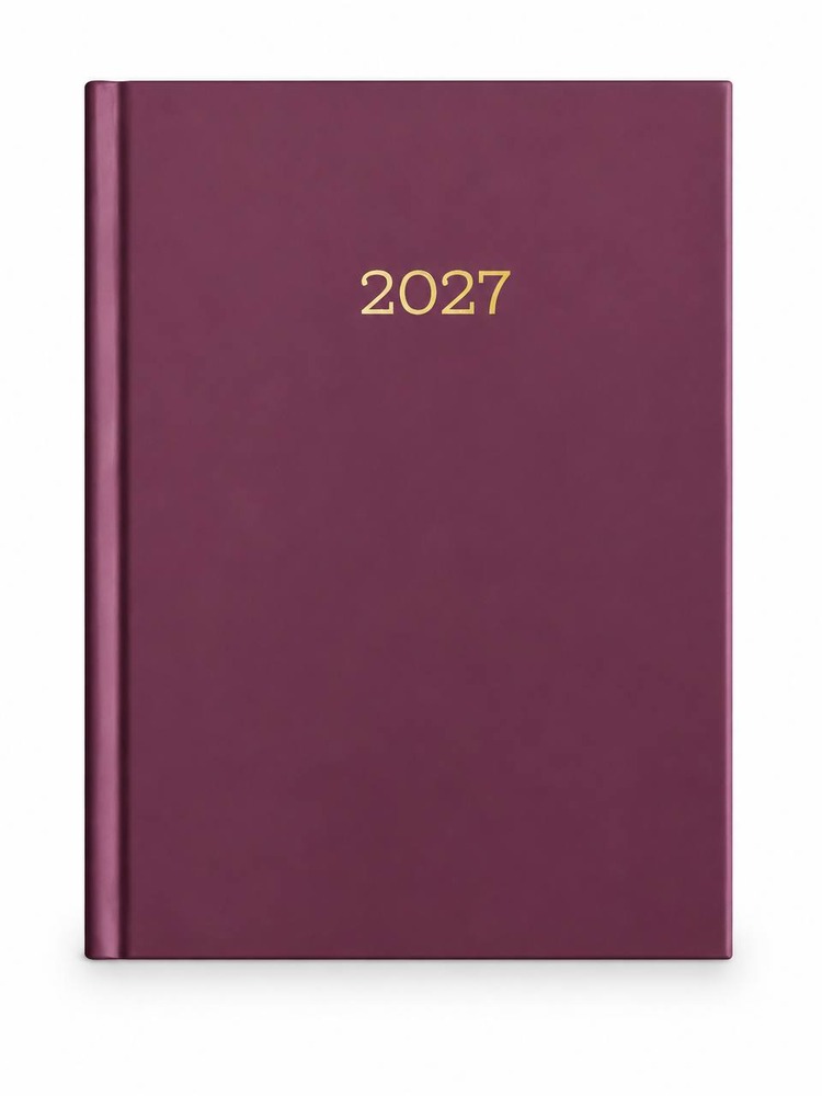 Щоденник датований 2027 поліграфічний Buromax Monochrome A5 336 сторінок бордовий BM.2160-13