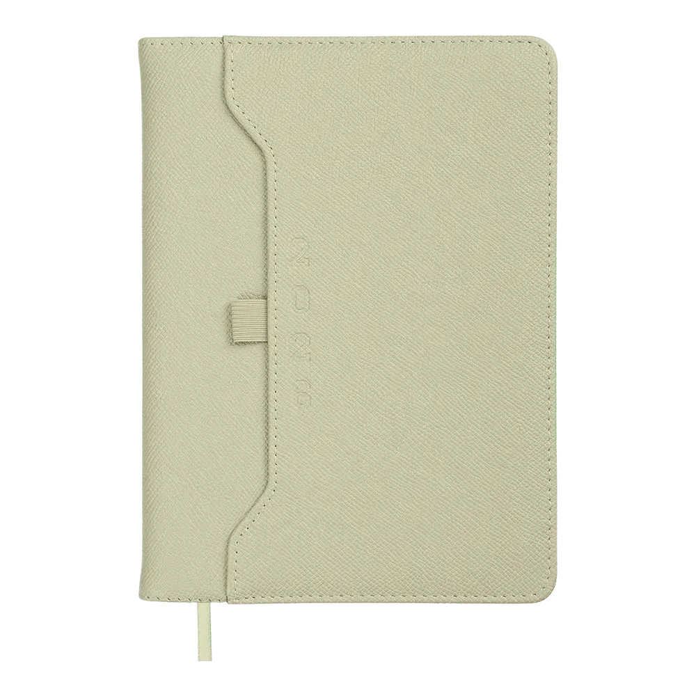 Щоденник датований Buromax Savana зі штучної шкіри А5 336 сторінок оливковий BM.21148-09
