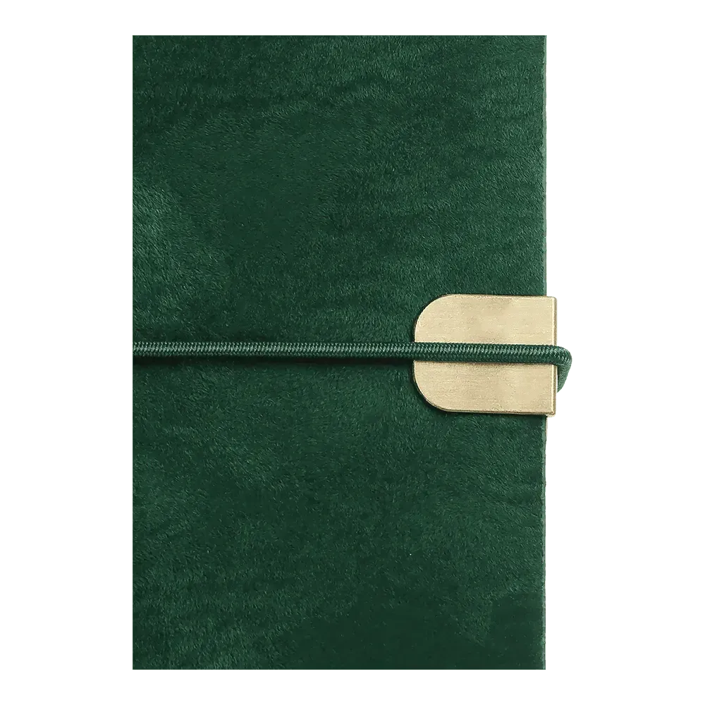 Щоденник датований Buromax Velour зі штучної шкіри А5 336 сторінок зелений BM.2134-04. Фото 5