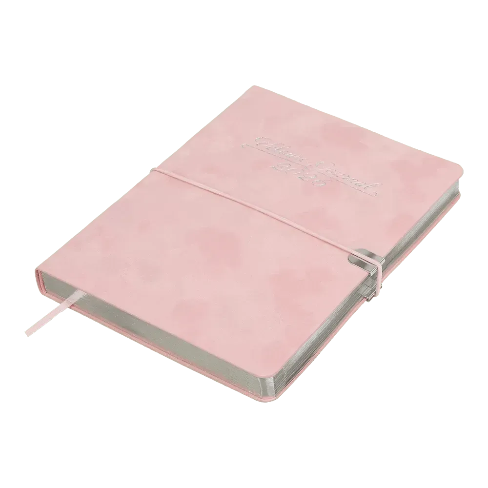 Щоденник датований Buromax Velour зі штучної шкіри А5 336 сторінок рожевий BM.2134-10. Фото 3