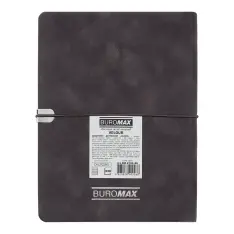 Щоденник датований 2027 Buromax Velour зі штучної шкіри А5 336 сторінок сірий BM.2134-09. Фото 2