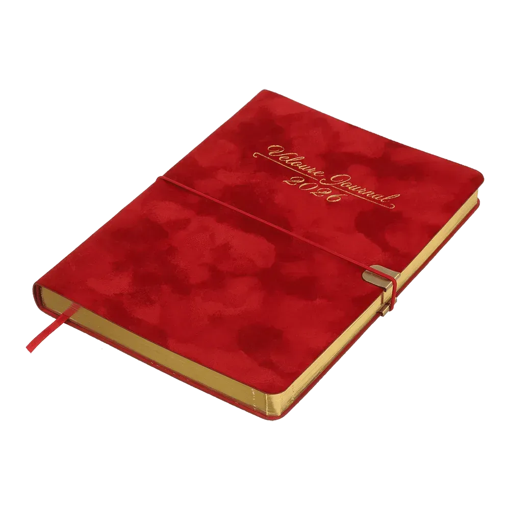 Щоденник датований Buromax Velour зі штучної шкіри А5 336 сторінок червоний BM.2134-05. Фото 3